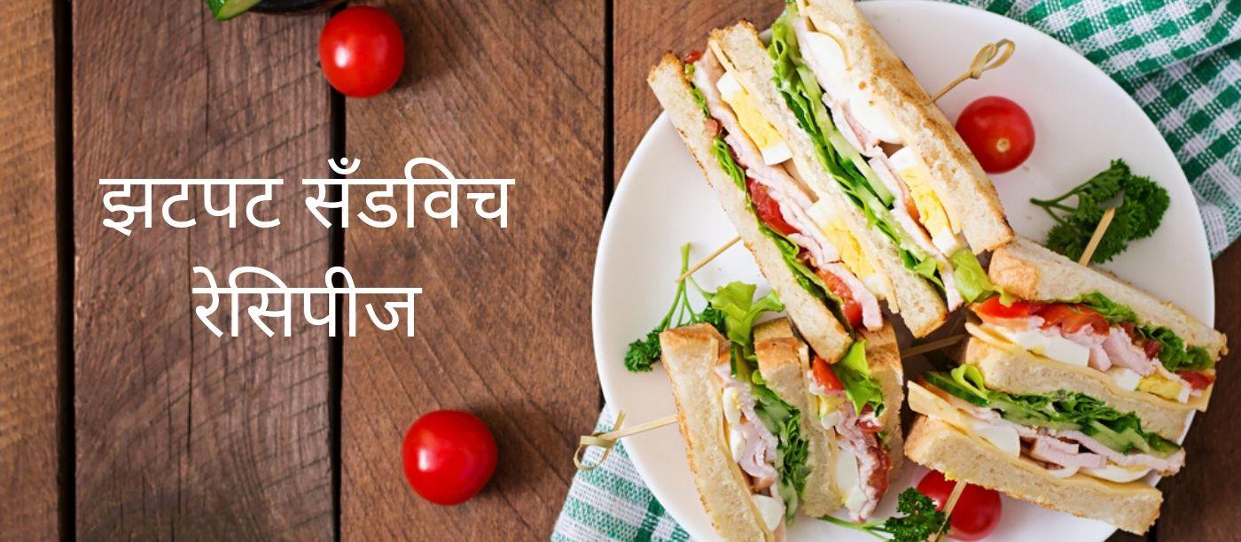 झटपट आणि पौष्टिक सँडविच रेसिपीज (Easy Sandwich Recipe In Marathi)